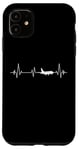 Coque pour iPhone 11 Aviation Mode Aviation Enfants Flyer Heartbeat ECG