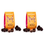 Montezuma's Truffle Bites, 70% Cocoa, Dark Chocolate With Peanut Butter, Gluten Free & Naturally Vegan, 120g Bag (Pack of 2)