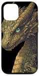 Coque pour iPhone 12/12 Pro Majestic Dragon In Nature Art Fantastique Dragon