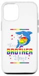 iPhone 14 Free Brother Hugs LGBTQ Gay Pride Freedom Flag Brother Shark Case