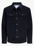 Jack and Jones Eddie Corduroy Overshirt Long Sleeve - Herre - Sort - XL