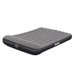 Bestway Matelas Gonflable 2 Places Queen Tritech avec Pompe USB intégrée - 203 cm x 152 cm x 30 cm - Gris/Noir