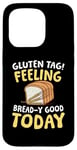 Coque pour iPhone 15 Pro Étiquette gluten Se sentir bien aujourd'hui pour un régime sans pain