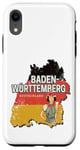 Coque pour iPhone XR Bade-Wurtemberg Allemagne Carte de l'État fédéral Souvenir