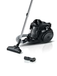 Bosch Series 2 BGS05BA2GB Bagless Cylinder Vacuum Cleaner with Hygienic filter for Hardfloor, Carpet & Car, Compact & Lightweight, 700W, 1.5L, Black