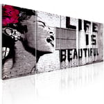 Billede - Banksy: Life is Beautiful - 225 x 90 cm - På italiensk lærred