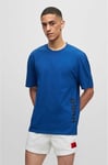 Hugo By Hugo Boss Tee T Shirt Blue M Relaxed Fit BNWT Sun Protection RRP £49