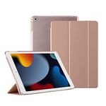 HUEZOE Étui de Protection Ultra Fin pour iPad 9,7" 2018/2017 - en Cuir synthétique - avec Fonction Support - pour iPad 9,7" - iPad 6ème génération - 5ème génération - Or Rose