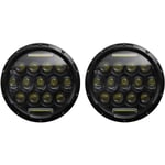 Lifcausal - Lot de 2 phares led pour voiture et moto, 7 pouces, 200 w, 6000 k, IP67, étanches, feux de croisement, feux de route