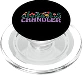 Wildflower Floral Chandler Prénom Fête des Mères Femme PopSockets PopGrip pour MagSafe