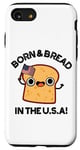 Coque pour iPhone SE (2020) / 7 / 8 Jeu de mots « Born And Bread in the USA »