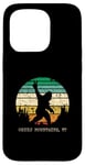 iPhone 15 Pro Green Mountains VT USA Sasquatch Peace Sign Bigfoot Design Case