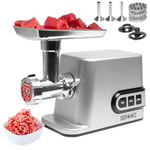 Duronic Meat Grinder MG301, Electric Meat Mincer Machine, Sausage Maker and Kibbeh Maker, Grinder Mixer for Food, Meat, Fish, Vegetables, Kebabs at Home, Stainless Steel Plates