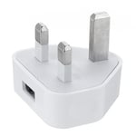 UK 3Pin Mains Wall USB Charging Plug Wall Charger Adapter made for iPhone Samsng