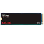 SanDisk SSD Plus 1TB M.2 NVMe SSD, Internal SSD, PCIe Gen 3, M.2 2280, easy installation, 3 Year Warranty