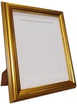 FRAMES BY POST London Picture Photo Frame, Wood, Black with Ivory Mount, 6 x 4 Image Size 4 x 3 Inch