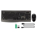 Pack clavier souris sans fil rechargeable BLUESTORK - Noir