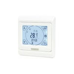 Tigrezy Thermostat Chauffage au Sol Electrique Programmable 16A avec Sonde, Numérique Thermostat d'ambiance Plancher Chauffant Régulateur Écran