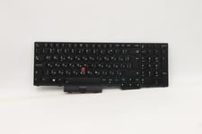 Transimage - Ersättningstangentbord För Bärbar Dator - Med Trackpoint, Ultranav - Bakgrundsbelyst - Qwerty - Bulgariska - Svart - För Thinkpad L15 Gen 1 20U7, 20U8