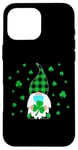 Coque pour iPhone 16 Pro Max St Paddys Day 2021 Nain de jardin dans un masque – Plaid Buffalo