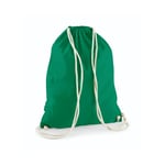 Westford Mill Cotton Gymsack - ryggsäck - Kelly Green - One Size