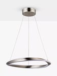 John Lewis Wrap LED Hoop Ceiling Light, Brushed Aluminium