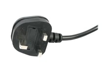 StarTech.com 3ft (1m) UK Laptop Power Cable, BS 1363 to C7, 2.5A 250V, 18AWG, Black, AC Notebook/Laptop Replacement Cord, Printer Cable, UK Laptop Charger Cord, BS 1363 to IEC60320 C7 - Power Brick Cord - strømkabel - power IEC 60320 C7 til BS 1363 - 1 m