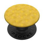 Ambre Glow Jaune Orange Art Déco Motif éventail PopSockets PopGrip Adhésif