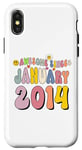 Coque pour iPhone X/XS Awesome Since January 2014 11 Years Old 11st Birthday