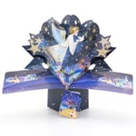 Second Nature 3D Pop Up Christmas Card  - Angel and Stars