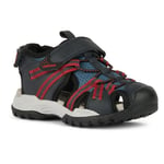 Geox J Borealis Boy B Sandal, Avio Red, 7.5 UK Child