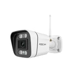 Foscam Caméra WiFi extérieur avec Spots et sirène - V8P Blanc