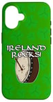 Coque pour iPhone 16 St Patrick Day Bodhran Drummer Drums Percussion Musicien