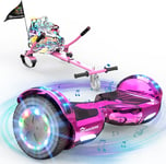 EVERCROSS Hover Board Kids, Hoverboards with Seat Attachment Hoverkart, 6.5" LED