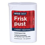 Nycodent Frisk Pust Cherry Menthol - 50 sugetabl. Munn- & tannpleie Tyggegummi og sugetabletter Personlig pleie