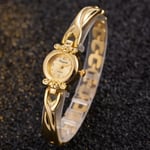 Enkla Eleganta Små Damklockor Lyxmärke Guld Armbandsur för Dam Dam Quartz Klockor för tjejer montre femme Gold 4