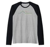 Mount Rundle Canmore Alberta Mountain Raglan Baseball Tee