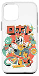 Coque pour iPhone 12/12 Pro Neko Roboto Kawaii Mecha Hero Japonais Dessin Animé Chat Robot