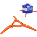 ABS Gas Tank Holder Fällbar Anti-Slip Stabilisator Holder Gaskamin Stativ Camping Gas Tank Bärbar Multifunktionell Tripod för Camping - Orange