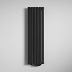 Mai & Mai Radiateur à Eau Chaude Mural Chauffage Central 180x46cm Radiateur Gris Noir Vertical en Acier Double Couche FV