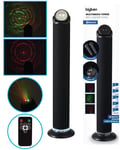 BigBen Sound-Tower LED Disco-Licht Laser Micro Bluetooth Party-Lautsprecher Box