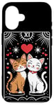 iPhone 16 Tarot Card Mystic Cats | The Lovers Valentines Day Couples Case