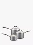 Circulon ScratchDefense Non-Stick Saucepan & Straining Lid Set, 3 Piece