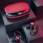 Casque sans fil Bluetooth TWS S730 ¿couteurs de musique de sport casque d'affaires ¿couteurs ¿tanches adapt¿s a tous les t¿l¿phones intelligents-rouge S730_XINENGJI