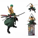 Animefigur One Piece Zoro Actionfigur Roronoa Zoro Figur Skulptur Dekoration Staty Dockmodell Samlarleksak Figur 18cm