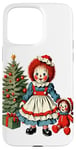 Coque pour iPhone 15 Pro Max Raggedy Ann Obtient une poupée jouet le jour de Noël