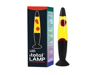 iTotal - LED Lava Lamp - Red Light, White Wax, Black Base (XL2682)