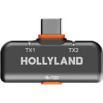 Hollyland LARK M2S Wireless Receiver with USB-C Connector for Mobile Devices 24 GHz Space Gray