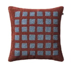 Chhatwal & Jonsson - Mohan Cushion Cover Terracotta/Dusty Blue 50 x 50 cm - Pynteputer og putetrekk - Stig Jonsson - Flerfarget