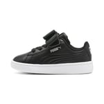 Puma Fille Vikky V2 Ribbon SL AC Inf Baskets, Noir Black Silver White 02, 26 EU